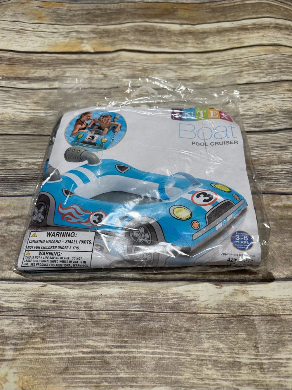 Intex Blue Race Car Pool Cruiser Inflatable Float